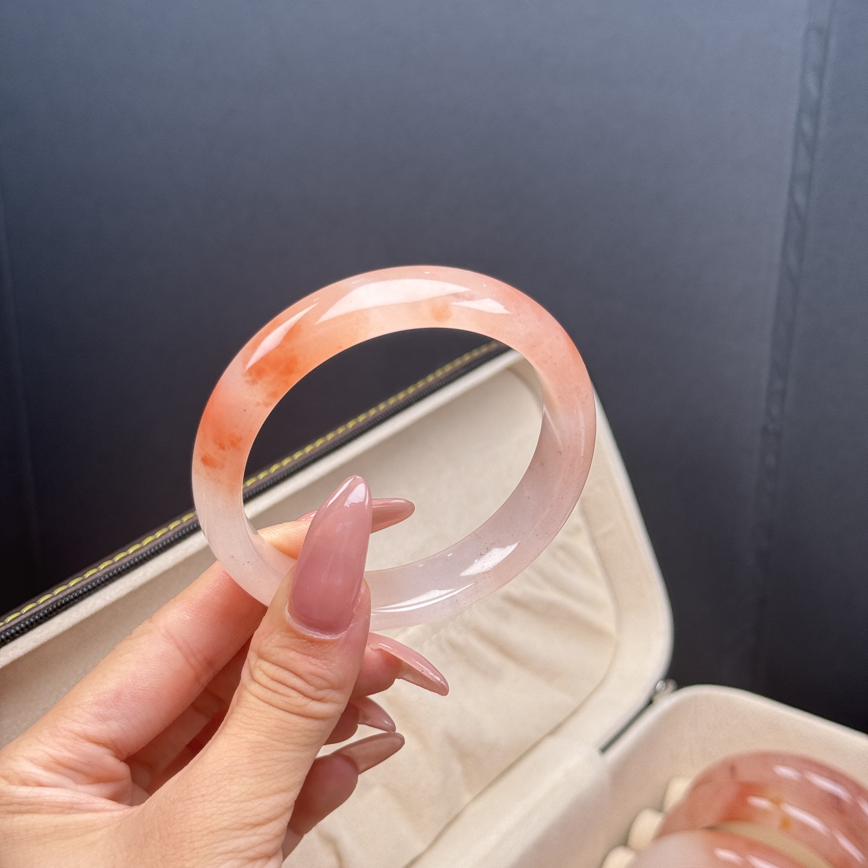 《黛喜珠宝》桃花酿手镯（正圈） 多样性发其一js0014