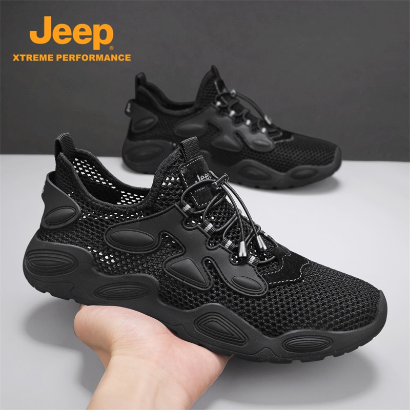 JEEP/吉普网面男鞋2026新款夏季透气鞋运动徒步防滑鞋户外溯溪鞋