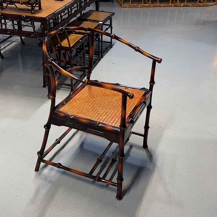 红***坡笻竹圈椅笻竹家具