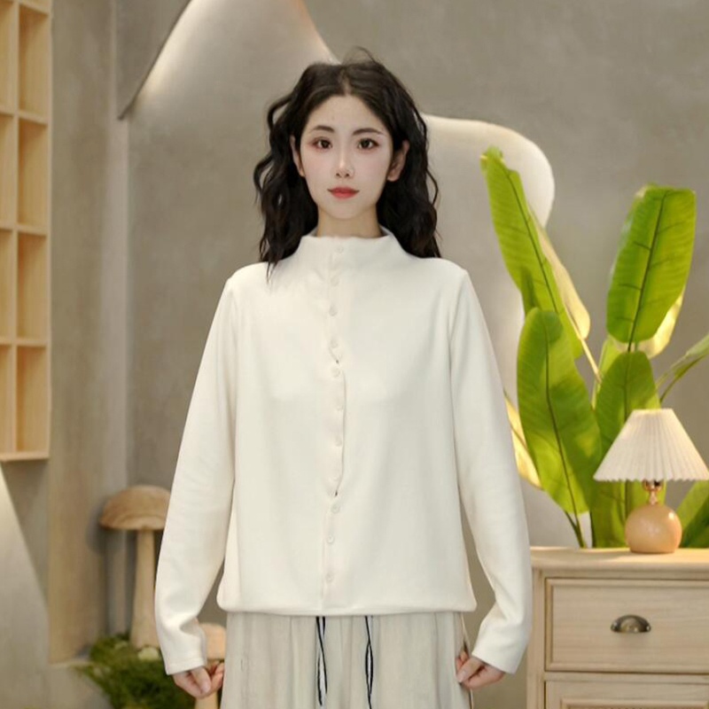 2175 澳绒加绒加厚卫衣女冬季新款时尚休闲百搭立领打底开衫