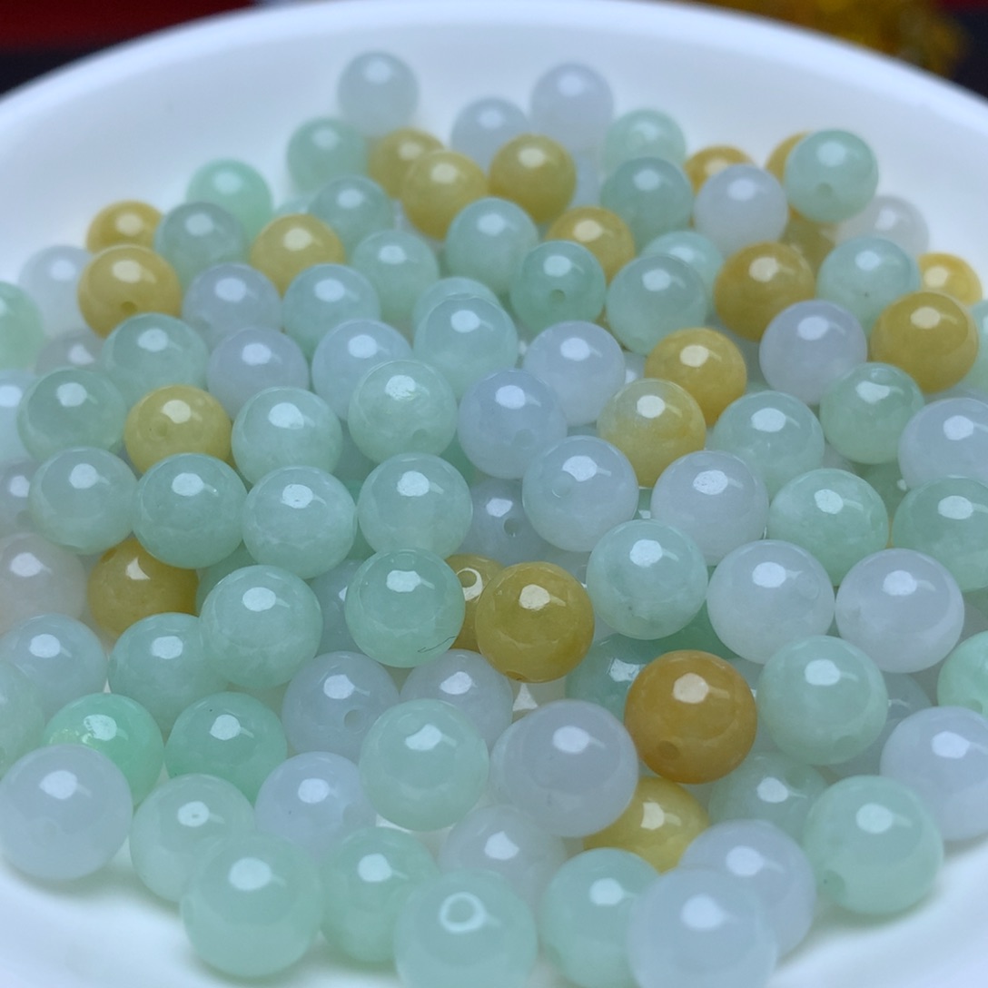 【闪购商品】翡翠手链未镶嵌卡7.4冰三彩10个