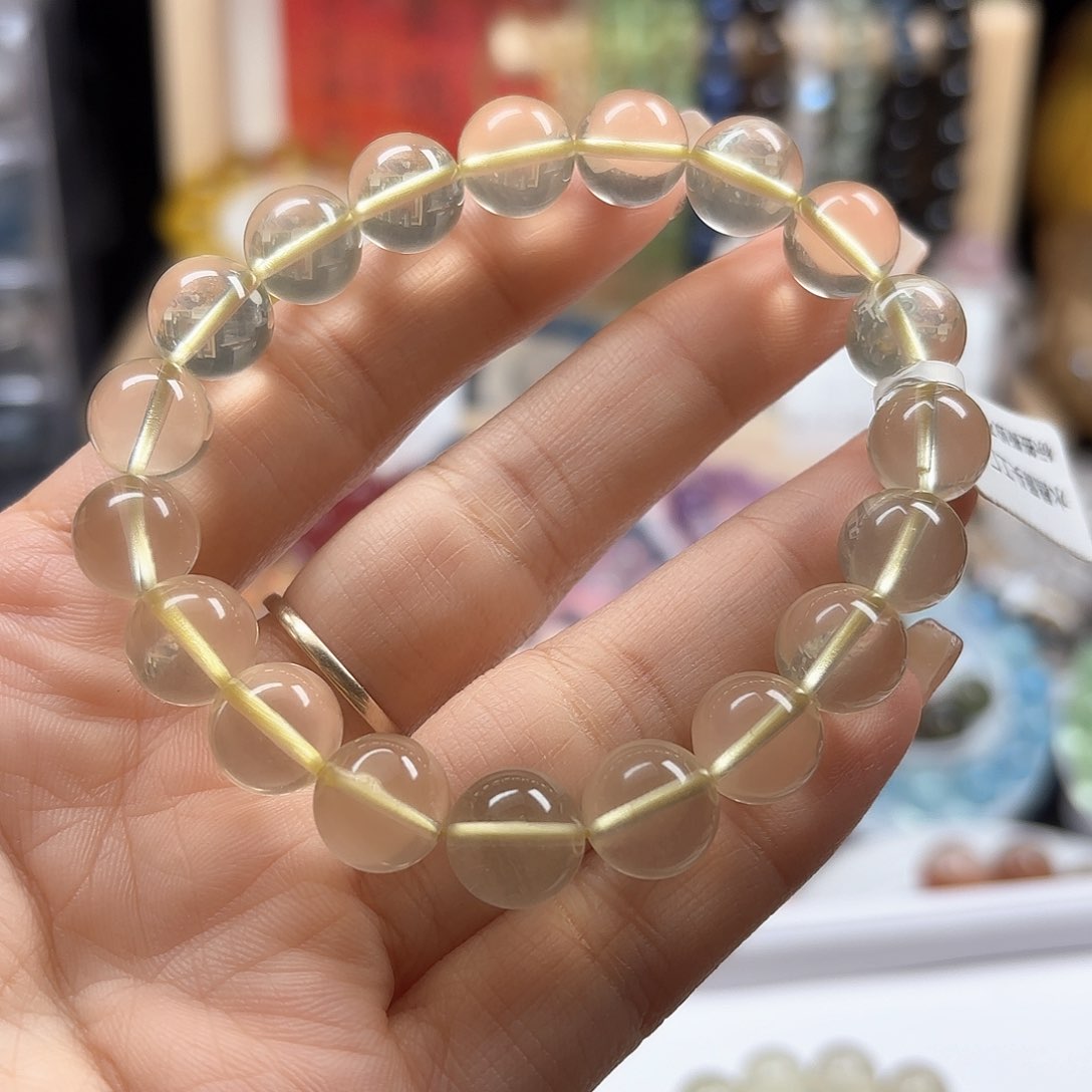 水晶手链未镶嵌柠檬晶10.7