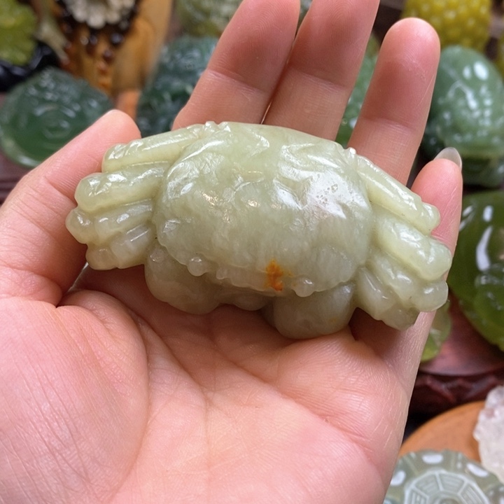 蛇纹石玉未镶嵌手把