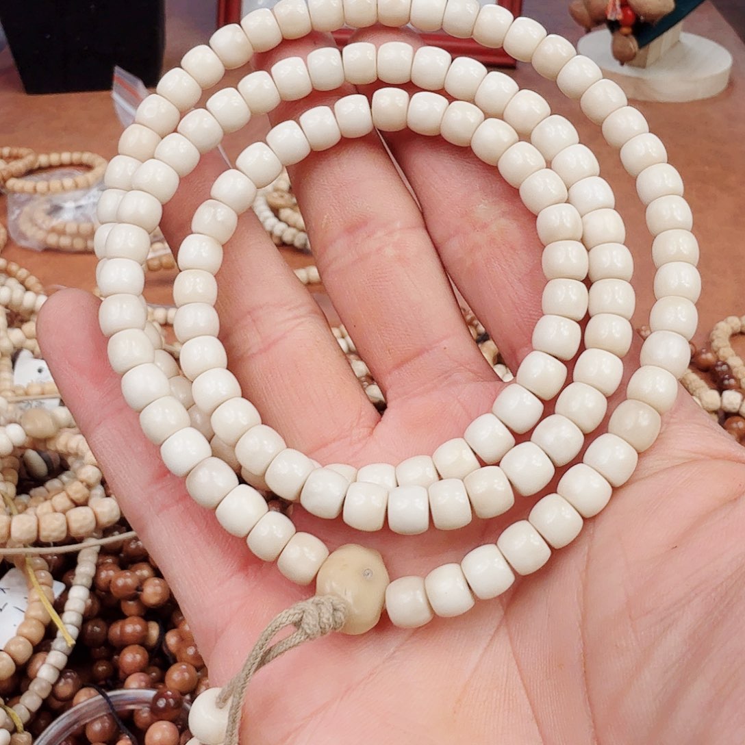 手串菩提根/象牙果龙脊菩提直切鼓珠（下播福利）