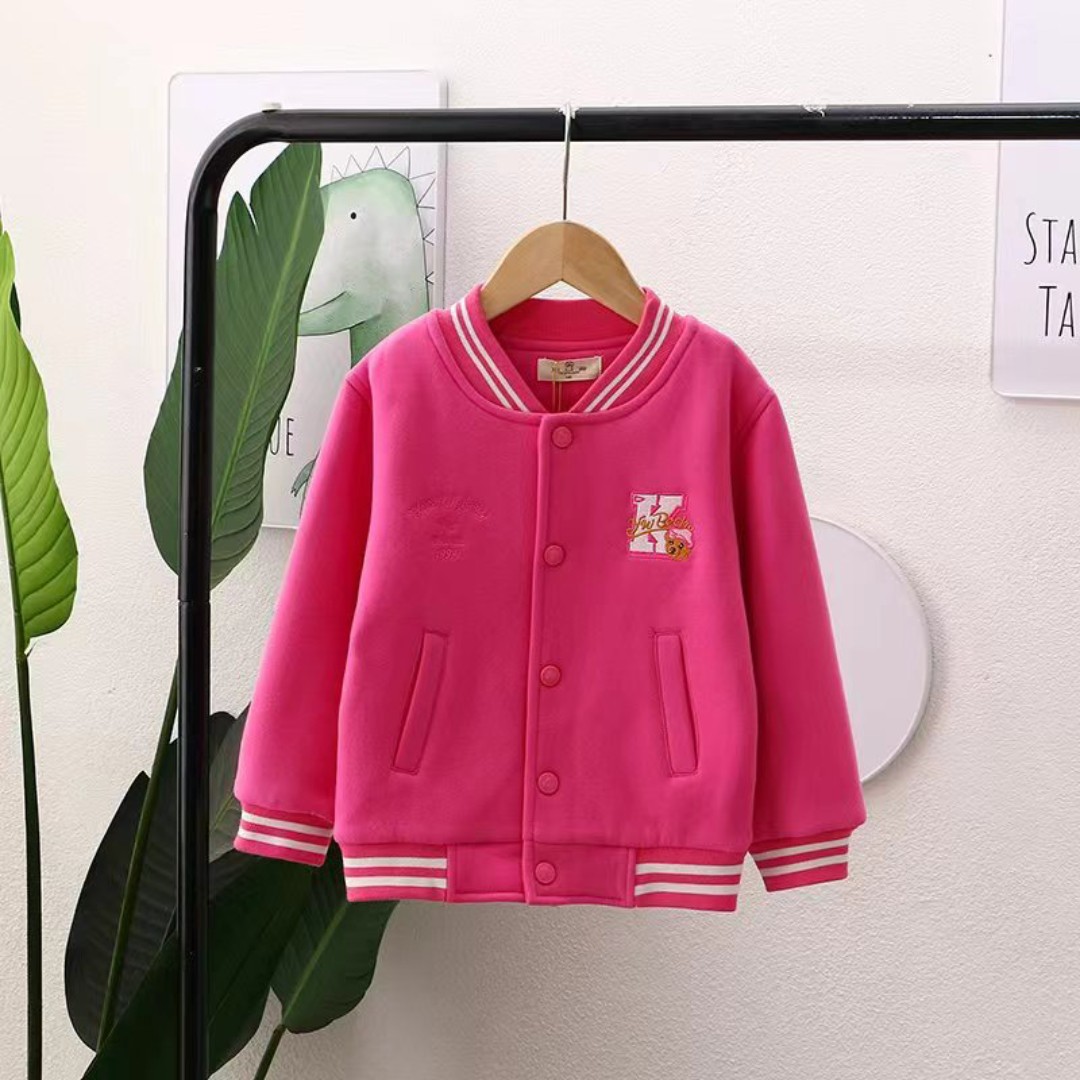 2025冬季新款小熊女童加绒加厚保暖棉衣图拍的不好但实物很好