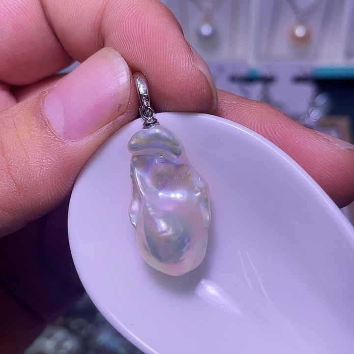 颈饰合金淡水珍珠25