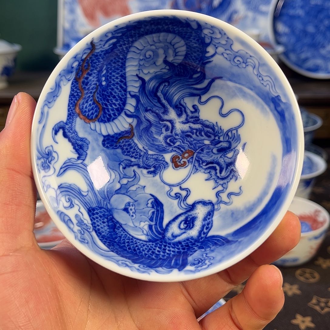 瓷片自成堂景德镇手工手绘