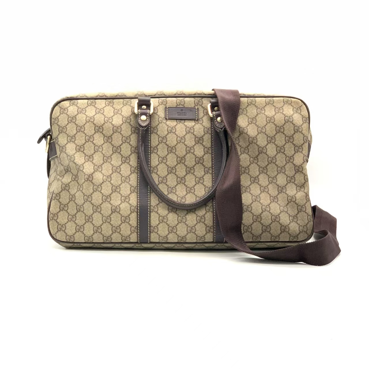 95新 GUCCI/古驰 老花健身包行李袋