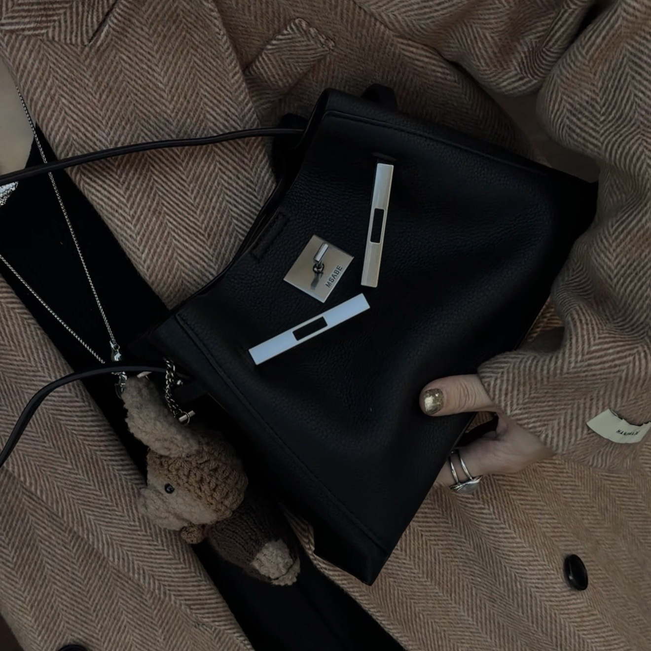 25年新款大容量托特包小众高级感单肩包休闲百搭斜挎包5066