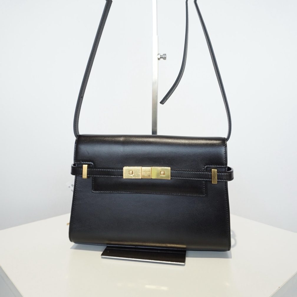95新 YSL/圣罗兰 二手黑色曼哈顿包AK35132