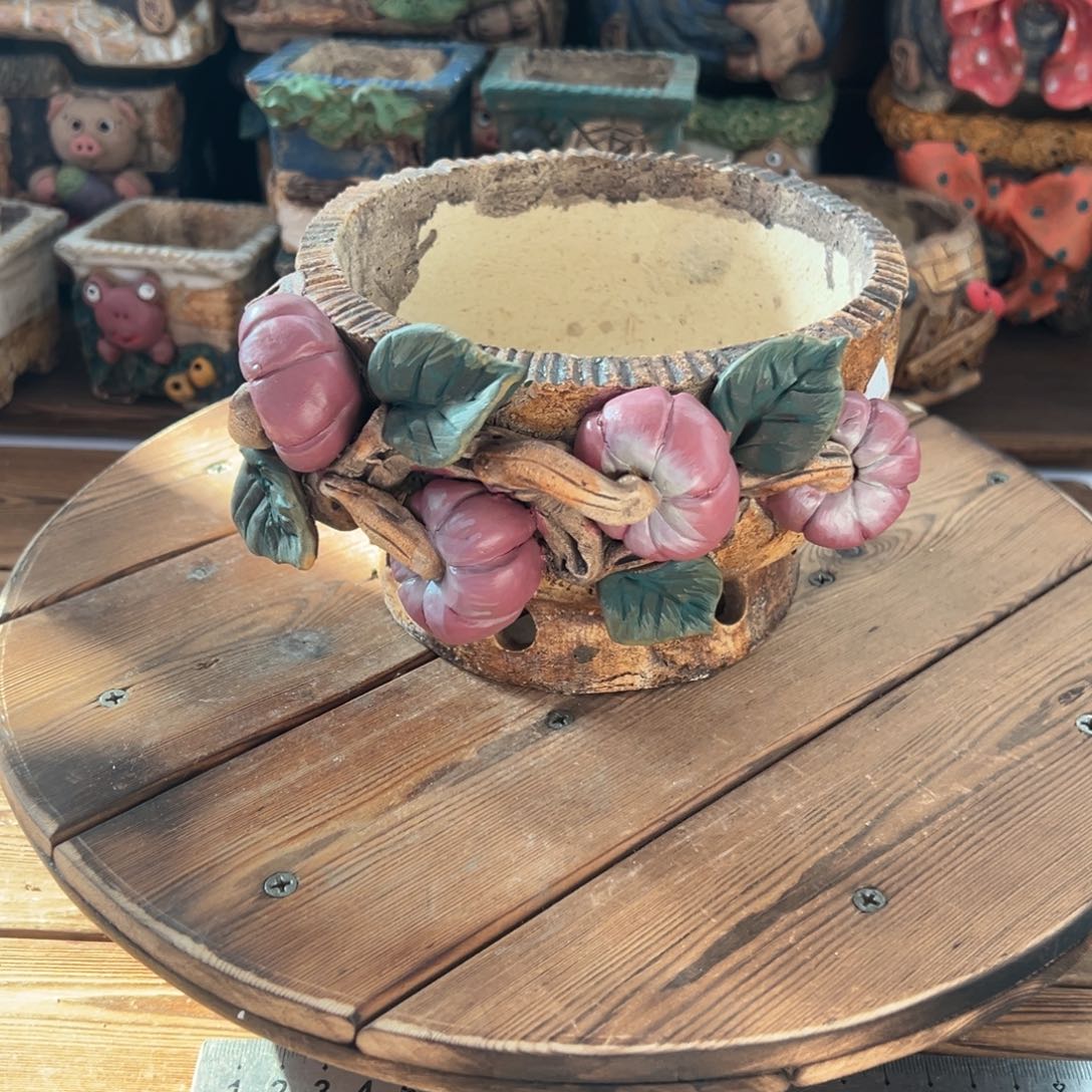 红陶嘻哈多肉花盆