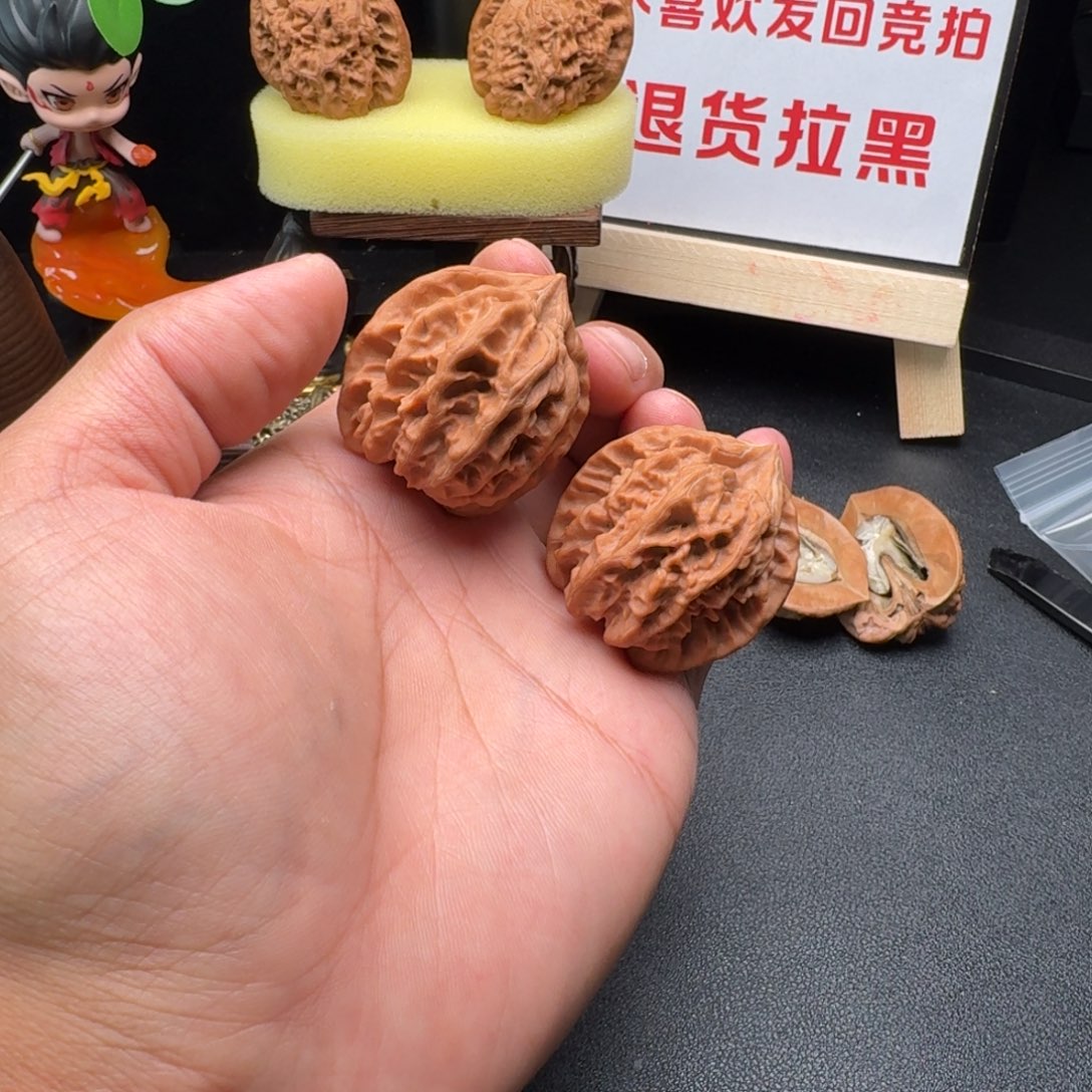 吊坠文玩核桃39+全品曹大龙文玩核桃把件