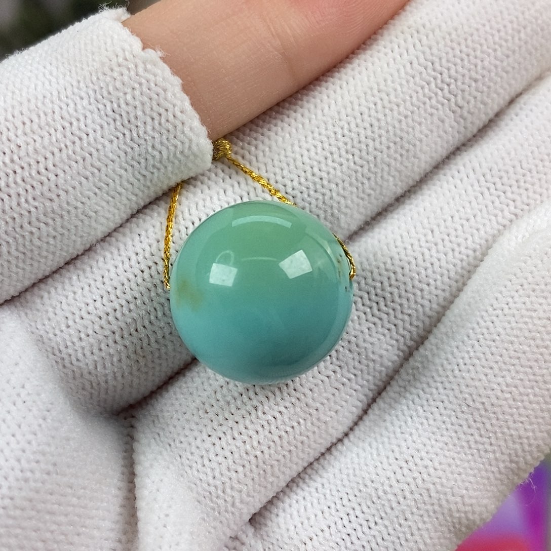 绿松石未镶嵌珠宝奇石17mm+