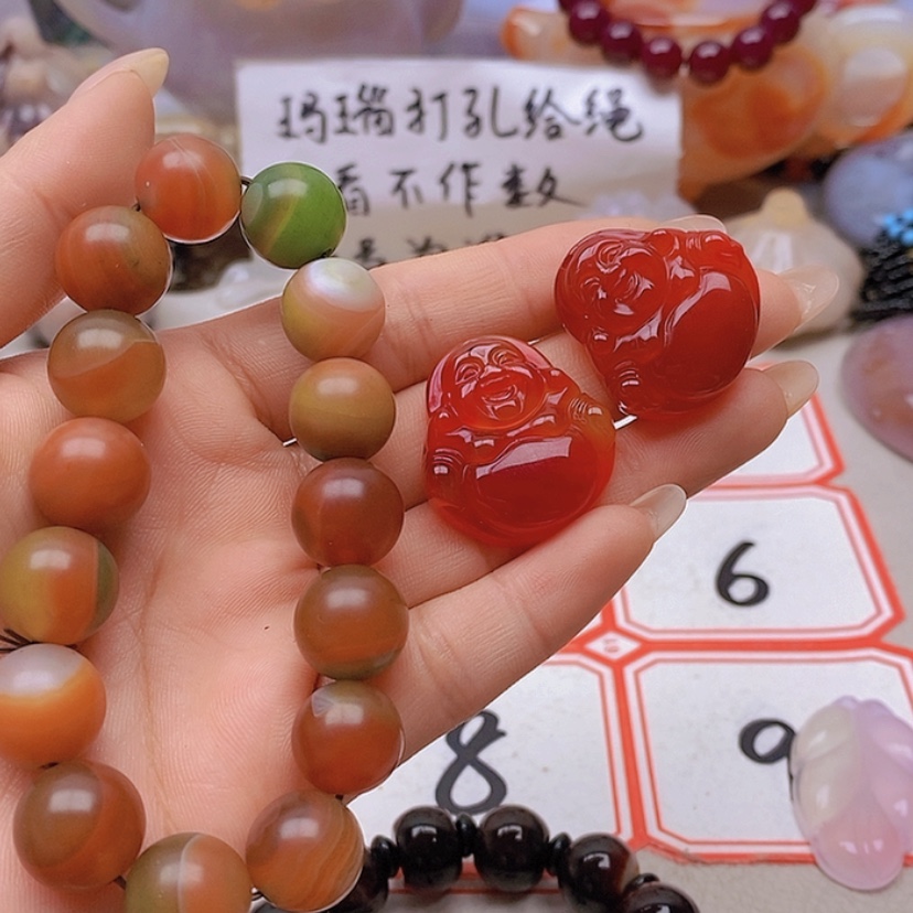 【闪购商品】未镶嵌玛瑙/玉髓珠宝半成品非****馆