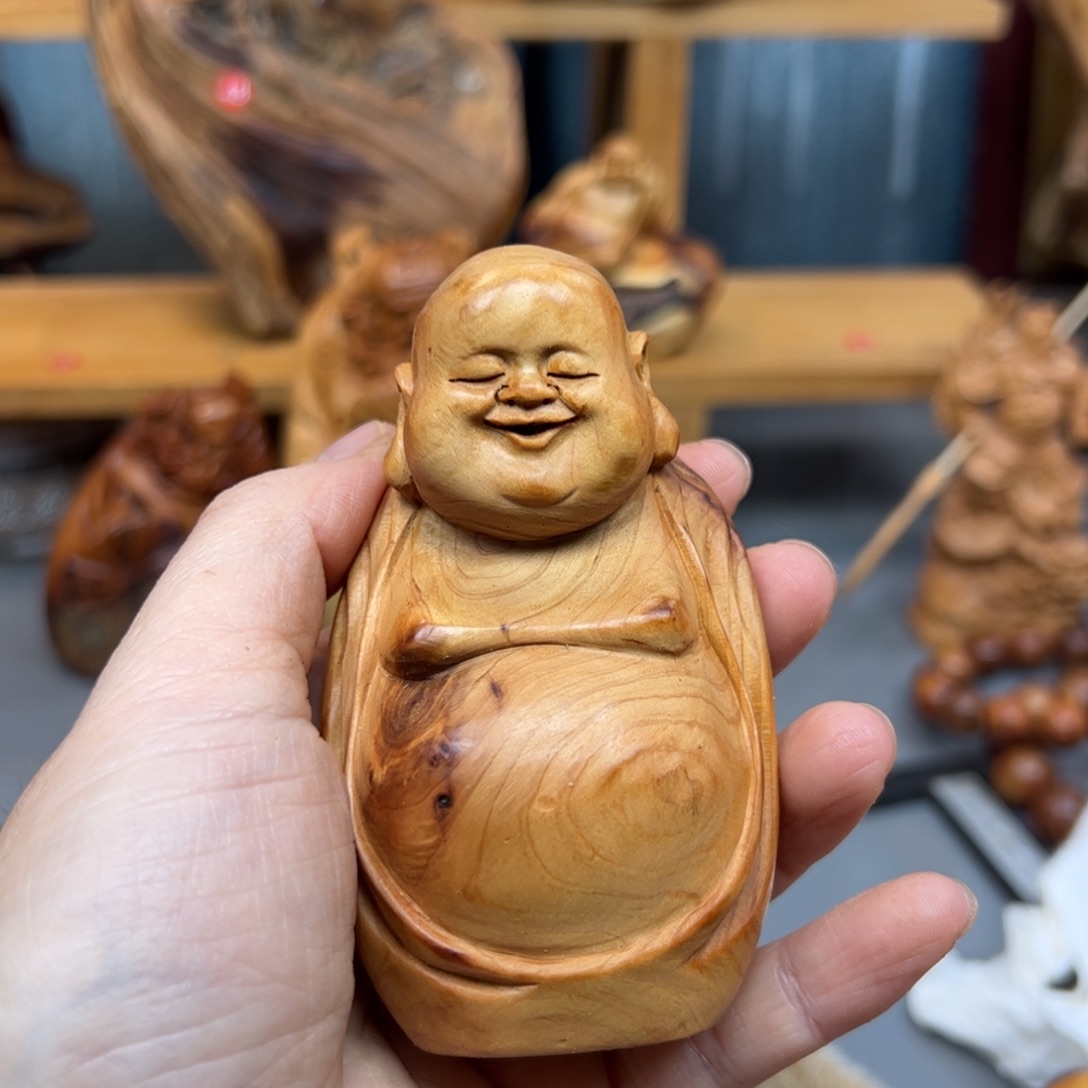 周***柏木崖柏木摆件手把件