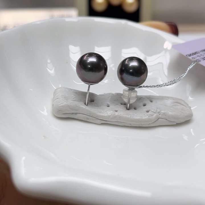 海水珍珠耳饰18K金镶嵌