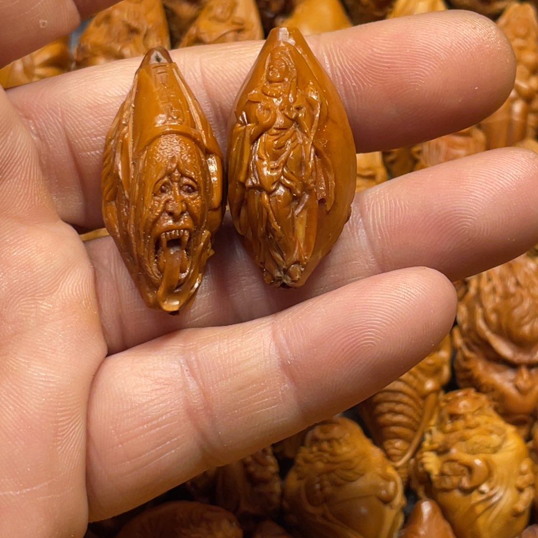 橄榄核手串/手链黑白无常和观音478