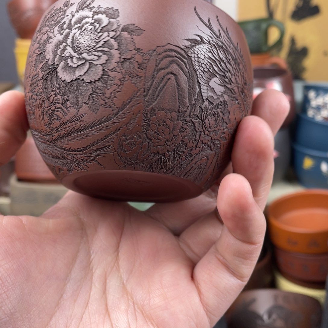 紫砂茶杯紫砂茶杯