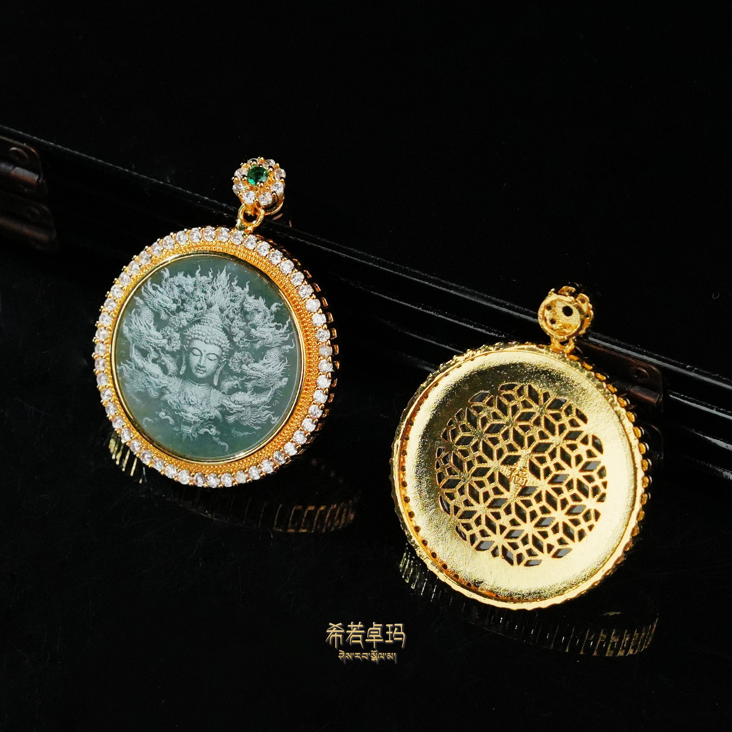 【燃灯节++】九龙佛祖唐卡LYC013074