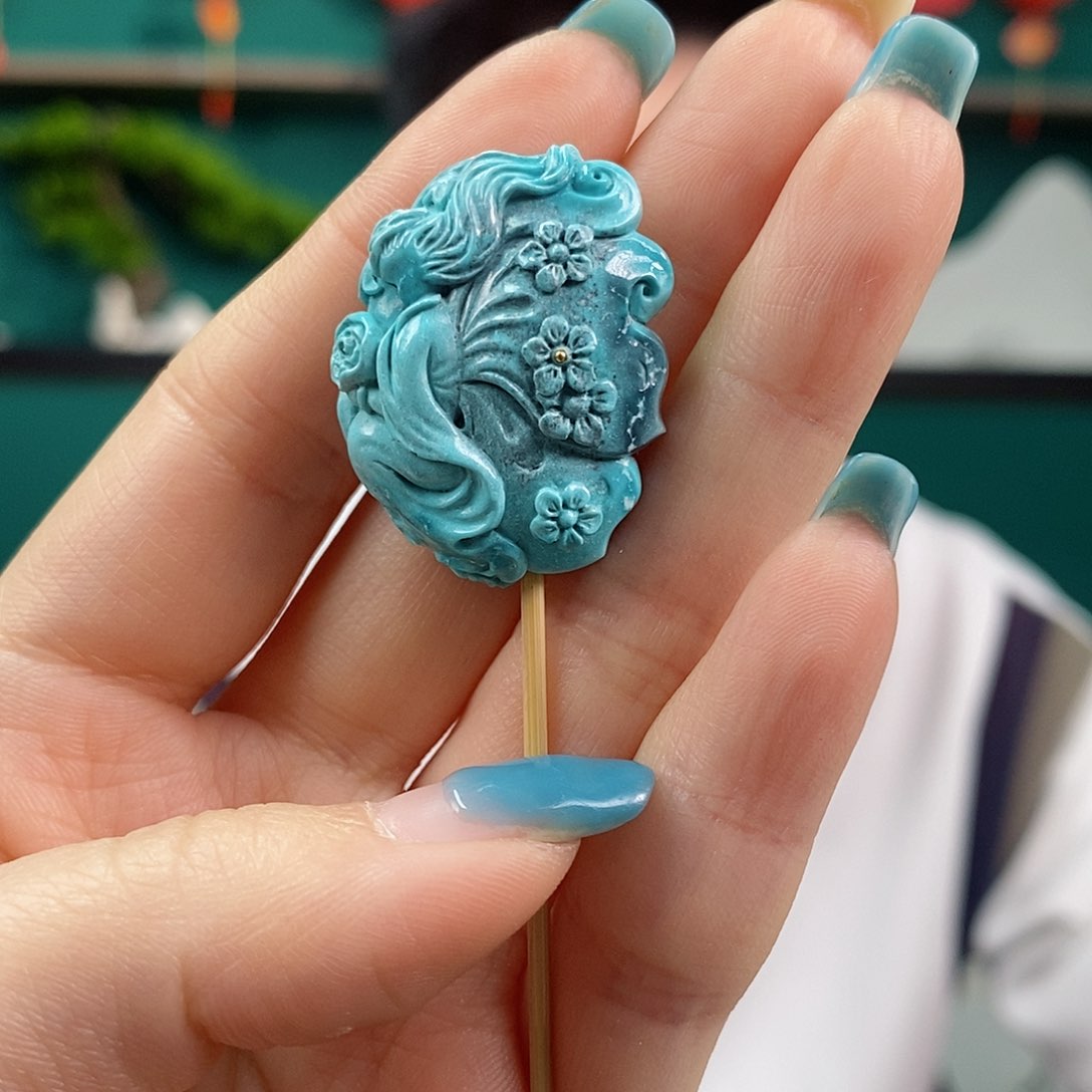 绿松石珠宝奇石未镶嵌