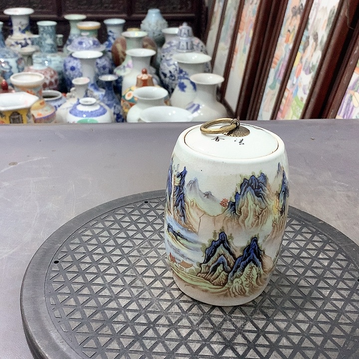 摆件陶博古架陶瓷摆件