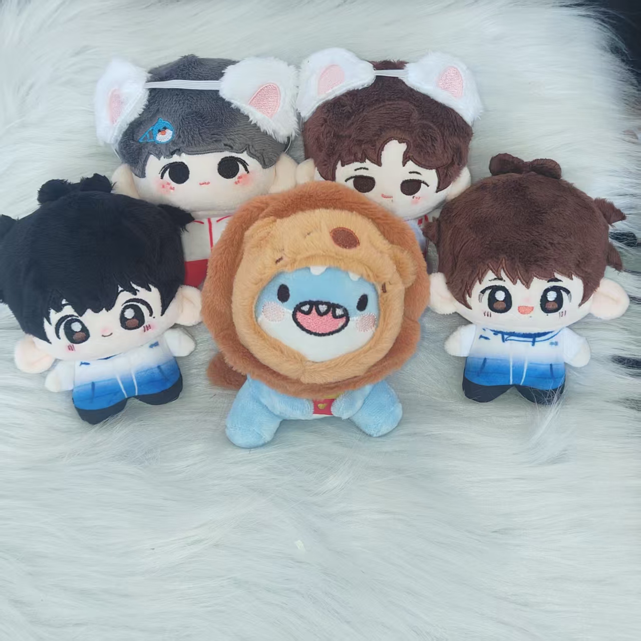小红书同款莎头组合周边棉花娃娃王楚钦孙颖莎10cm毛绒噜噜玩偶