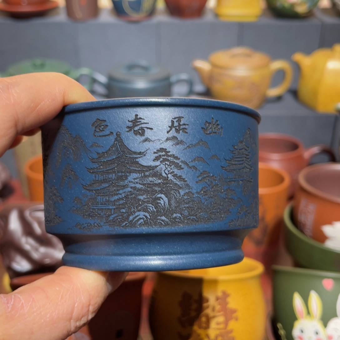 原矿紫砂手工主人杯