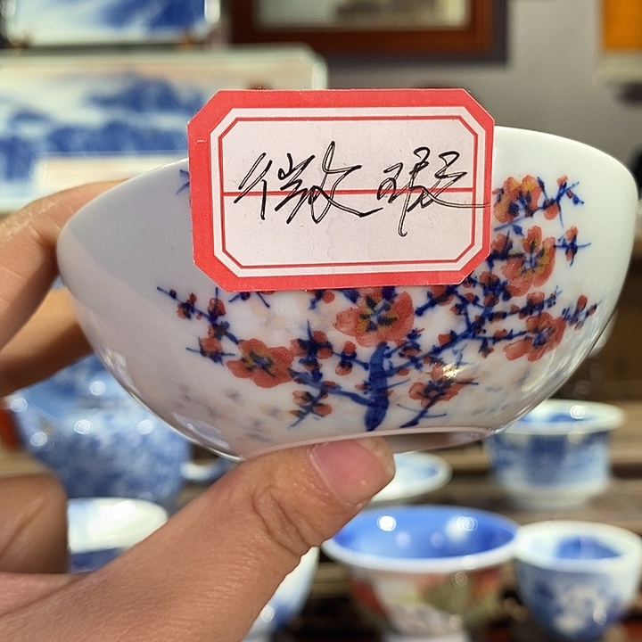 杯糖****色景德镇手工手绘陶瓷，高亮兴老师作品