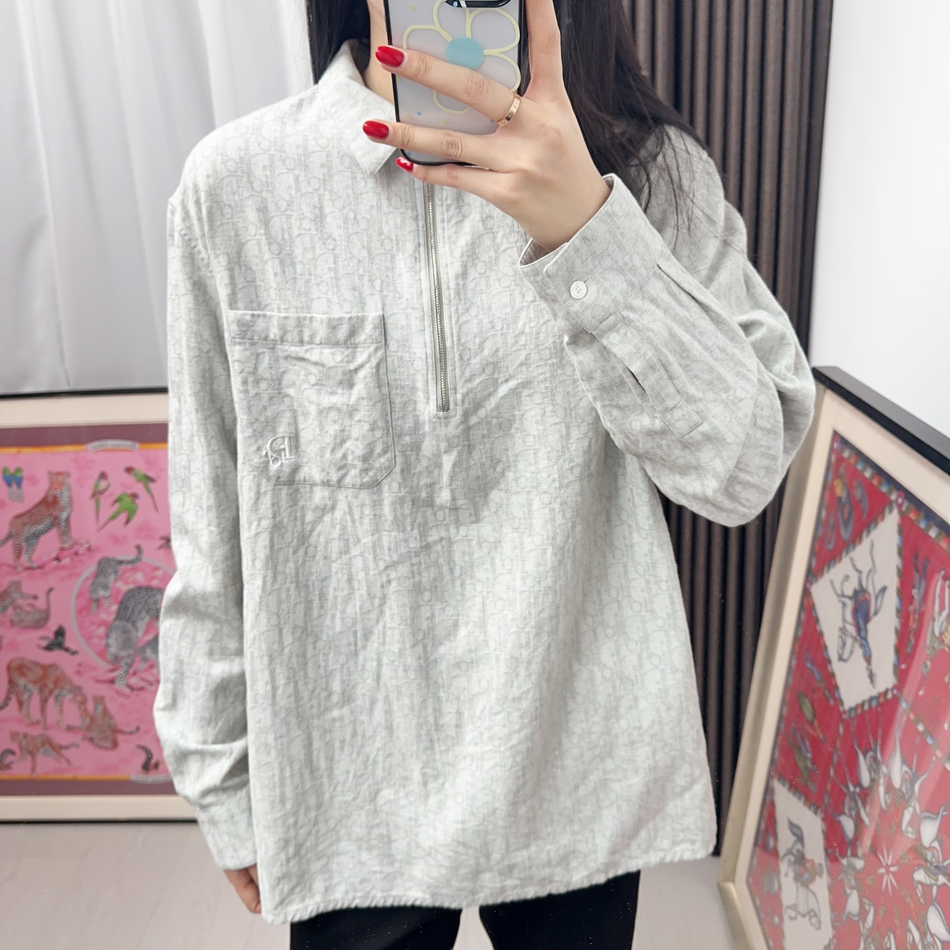 95新 DIOR/迪奥 满印衬衣41码/251203TYN8X10