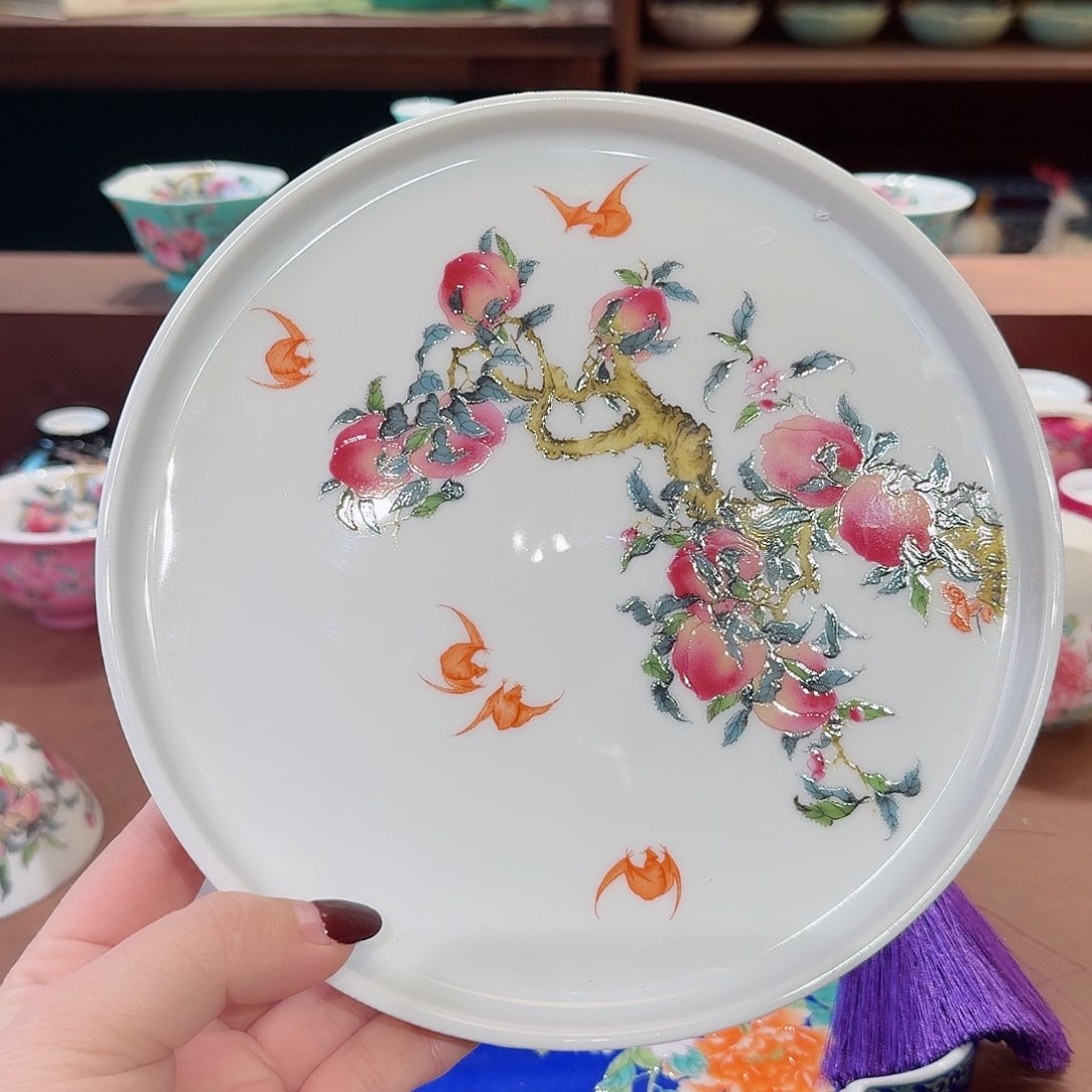 珐琅彩主人杯茶具套装