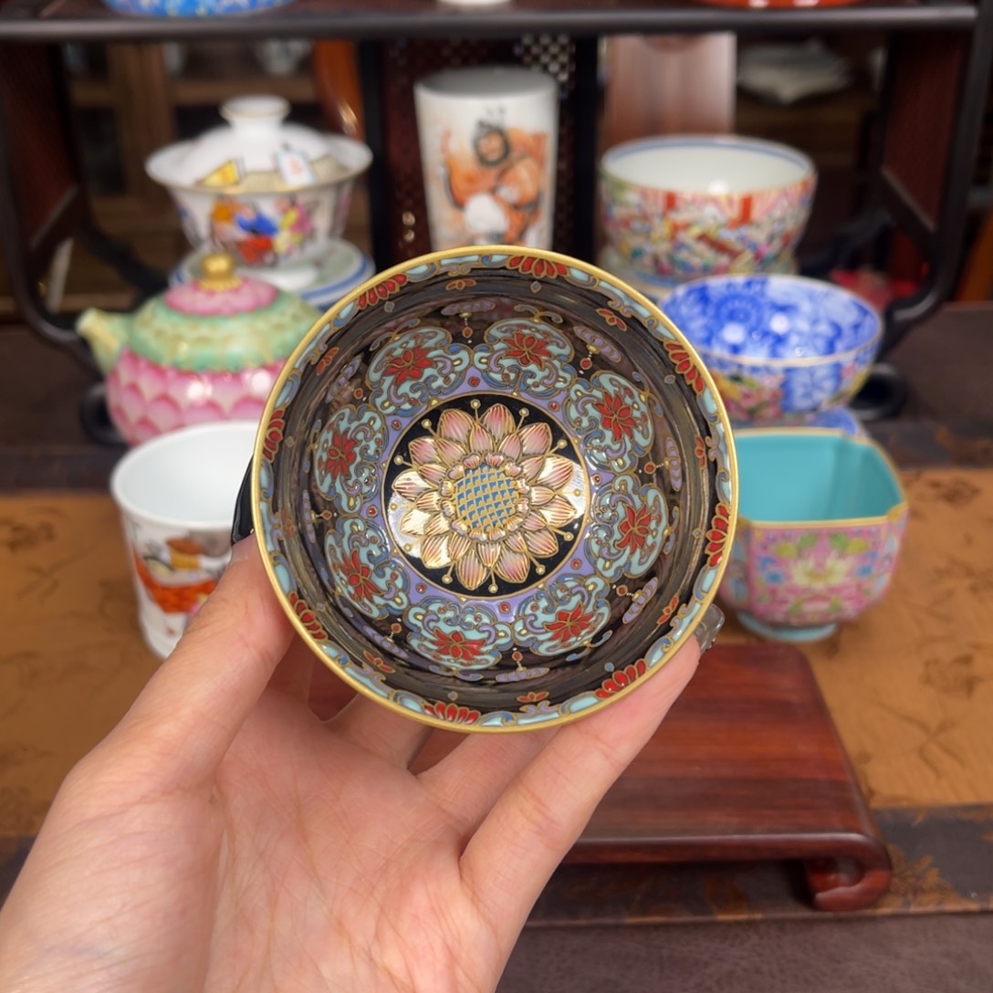 昱***楚景德镇全手工手绘陶瓷；1750