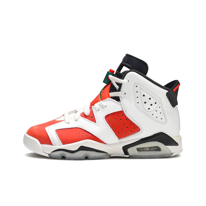 Jordan Air Jordan 6 皮革 Retro佳得乐 高帮 儿童篮球鞋 白