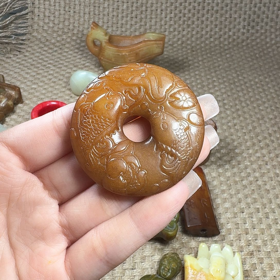 白玉菩提吊坠挂件