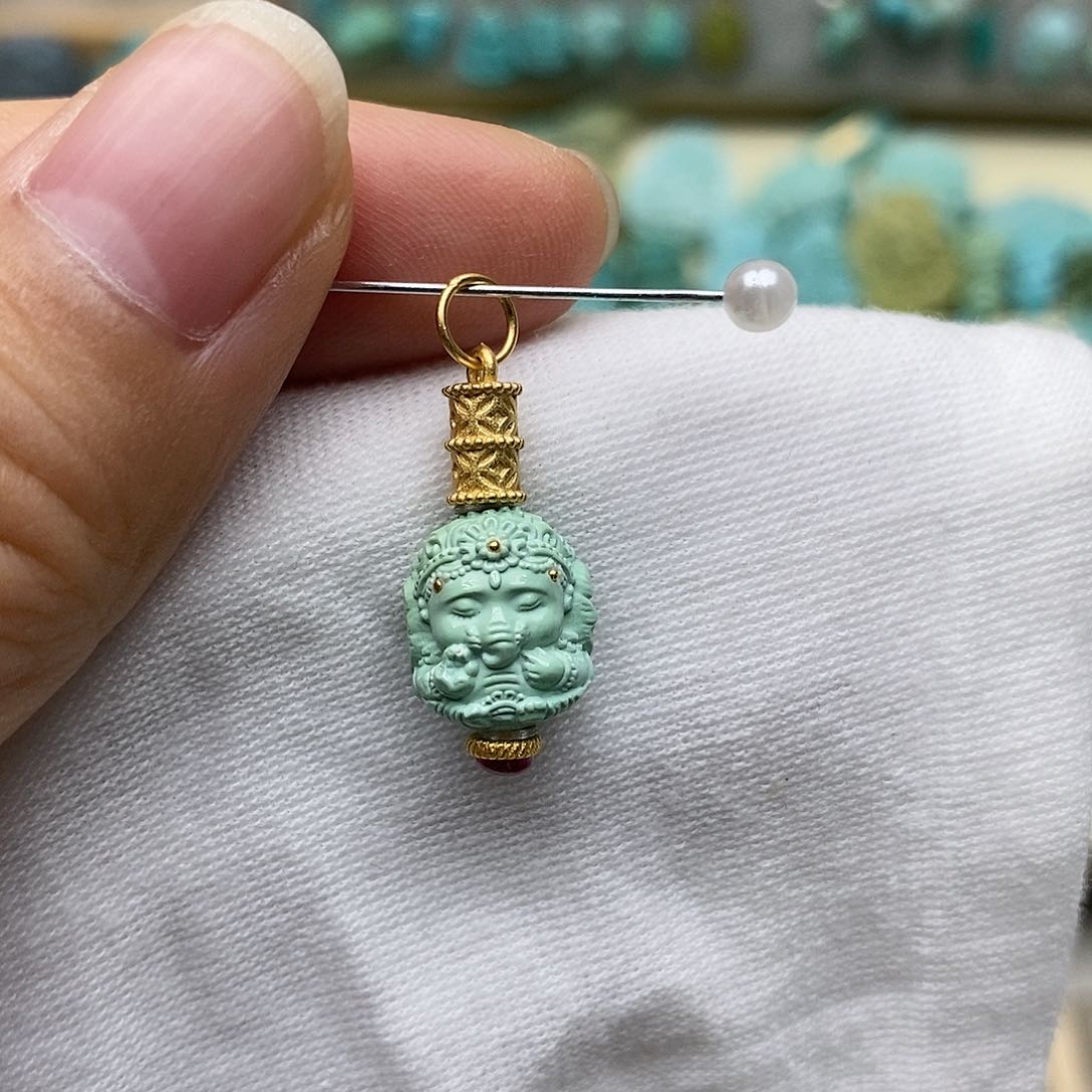 绿松石未镶嵌配饰