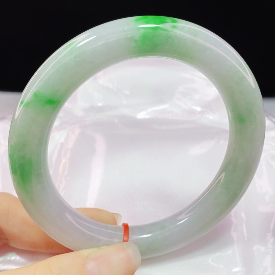 未镶嵌手镯翡翠61圆镯