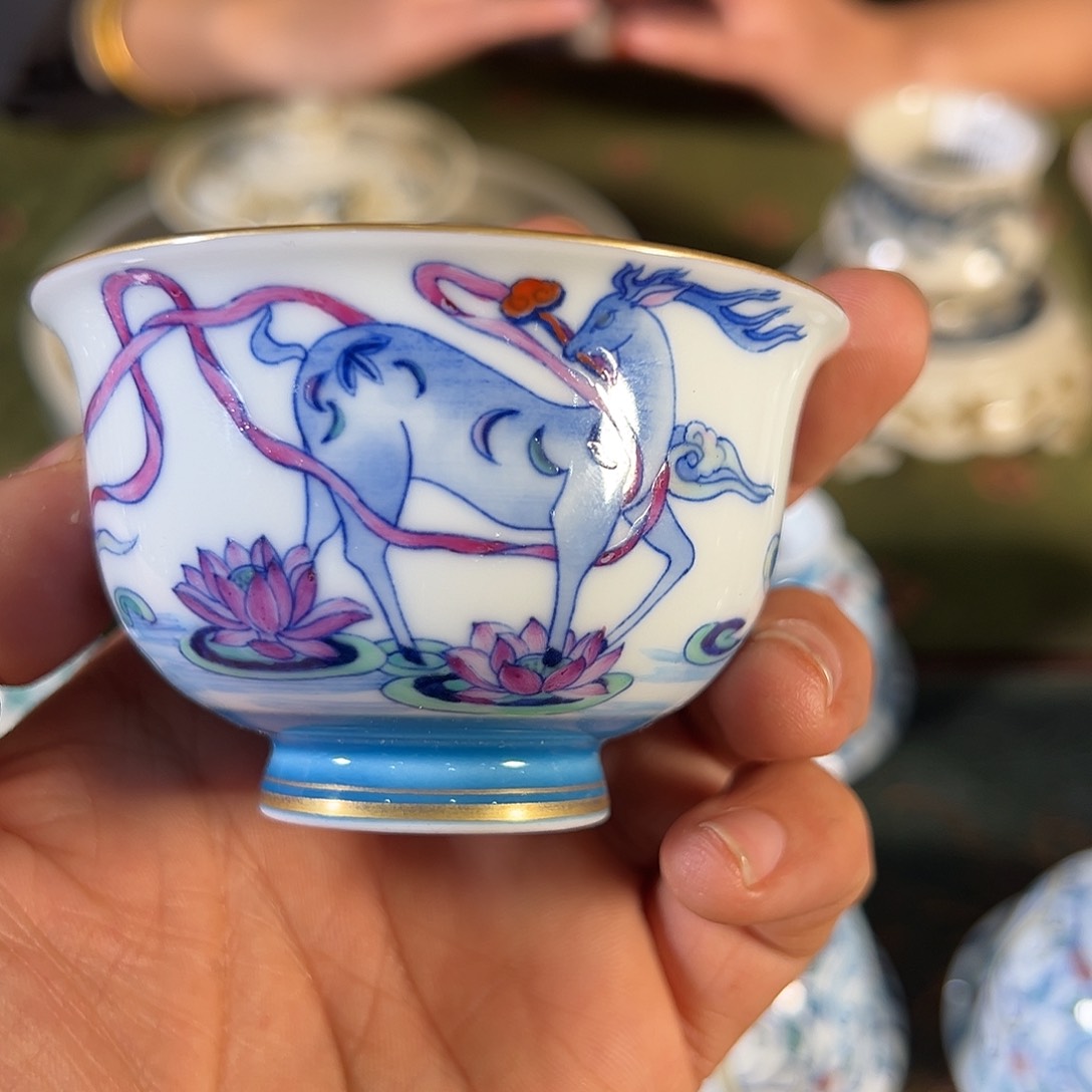 杯景德镇手工手绘陶瓷杯子