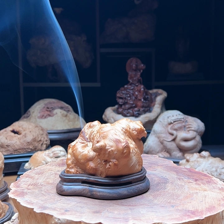 荔枝木泰****巴荔枝木随型香炉