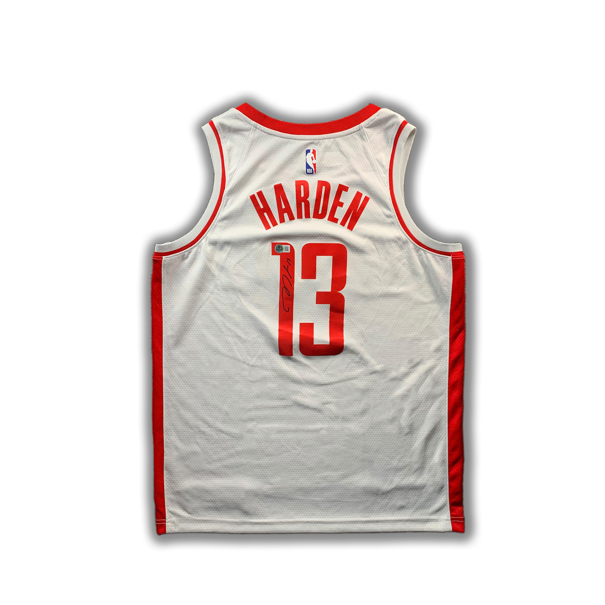 哈登亲签火箭白sw球衣收藏【铭人堂亲签球衣清清直播专属链接】