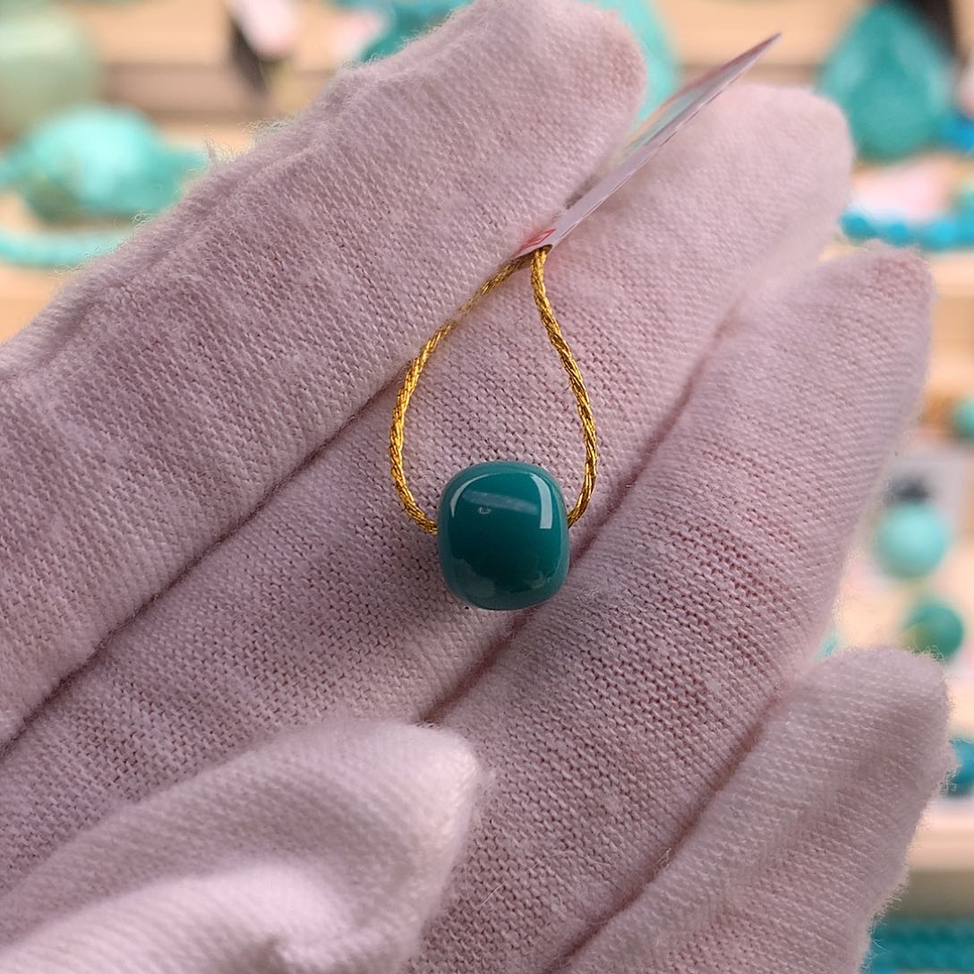 绿松石珠宝奇石未镶嵌8.3×7.2