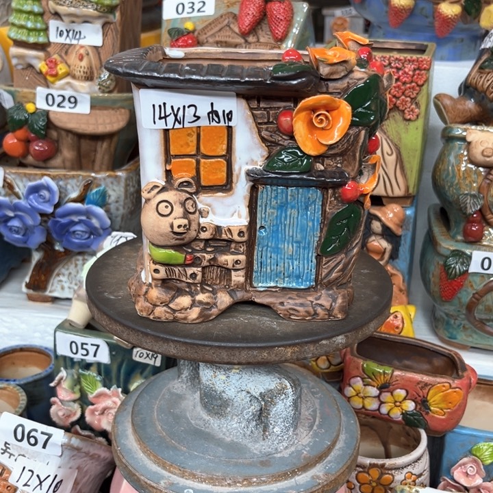 紫砂花盆粗陶材质多肉花盆