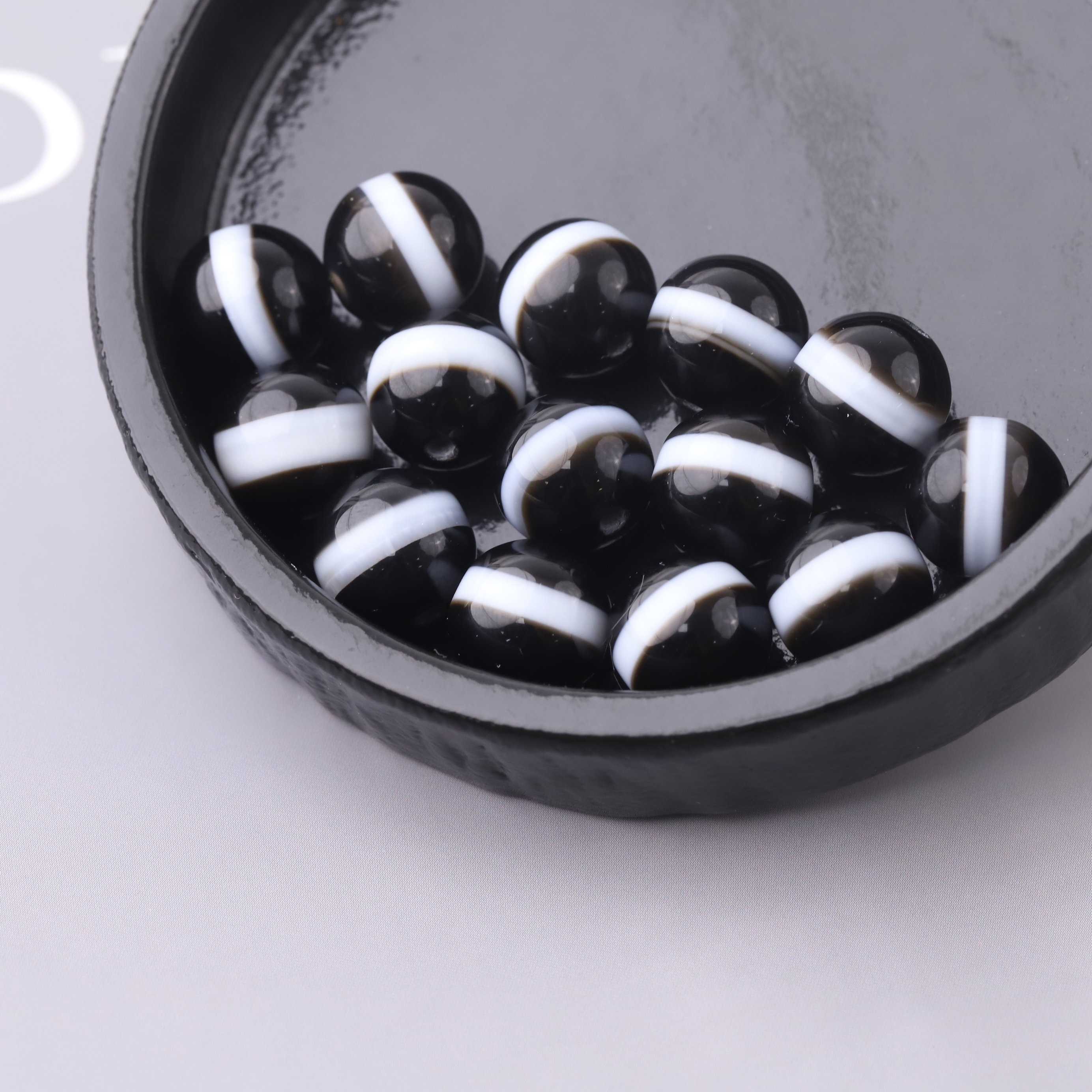 S9464-1 一线圆珠玛瑙珠隔珠腰珠DIY文玩配饰配件