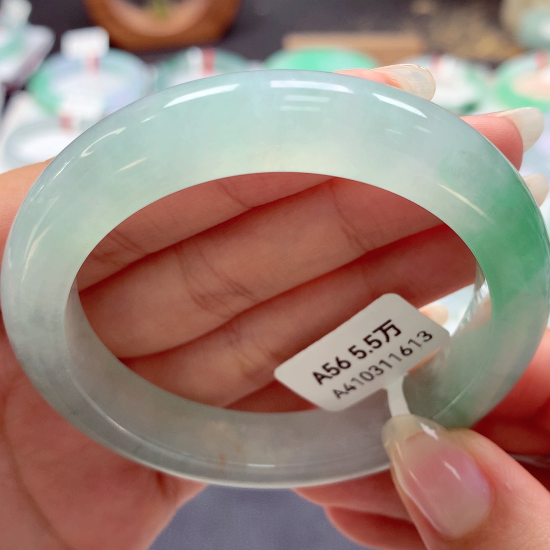 翡翠手镯未镶嵌56正（26）27号