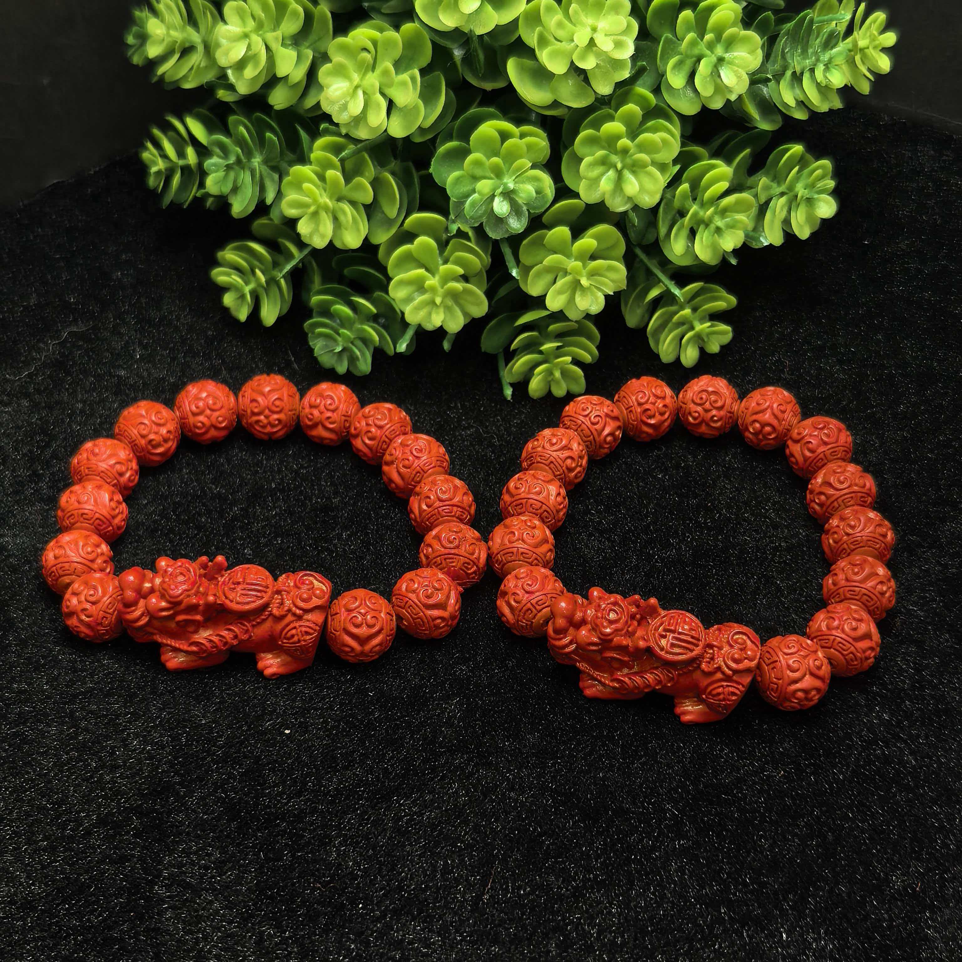 含辰砂工艺品S6081【东齐珠宝】朱砂貔貅手串-多样性发货只发一件