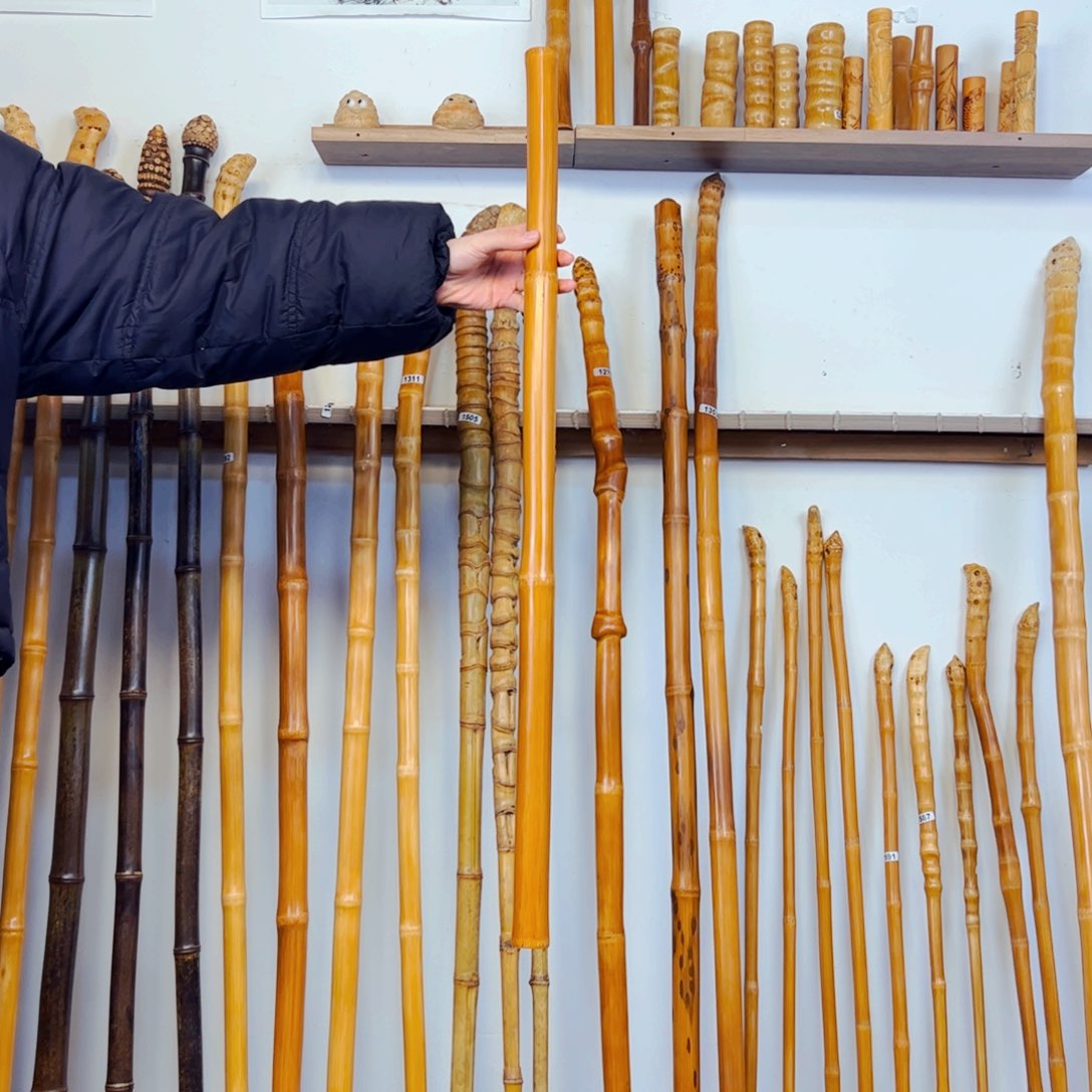 1600玉竹手持把玩棍文玩把件