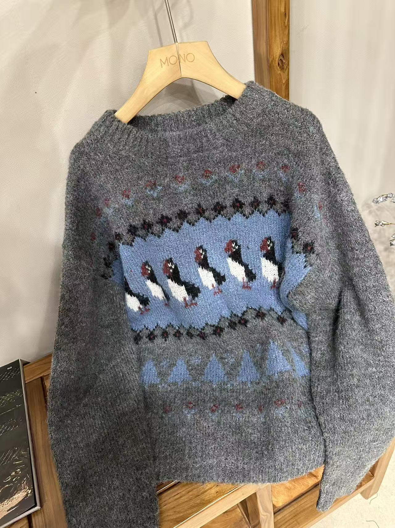  韩国正品/不支持退换/4P/企鹅毛衣/1201/5/24