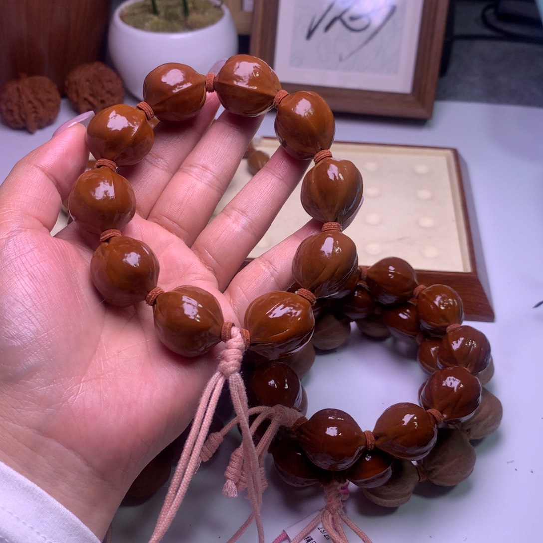 大***闲手串/手链橄榄核梅林铁核22525