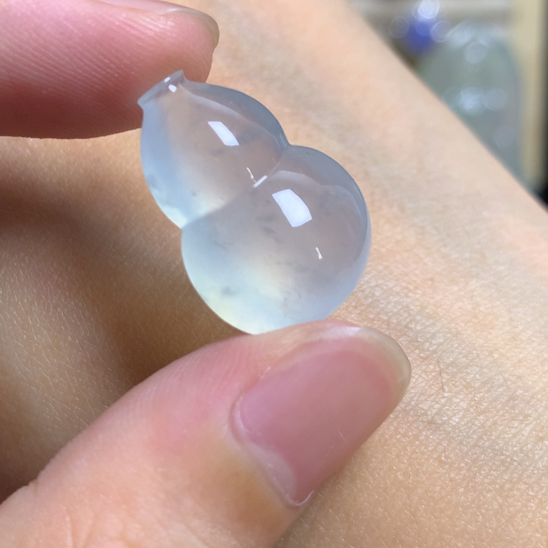 颈饰未镶嵌翡翠高冰葫芦卡22.2-16-8.2mm