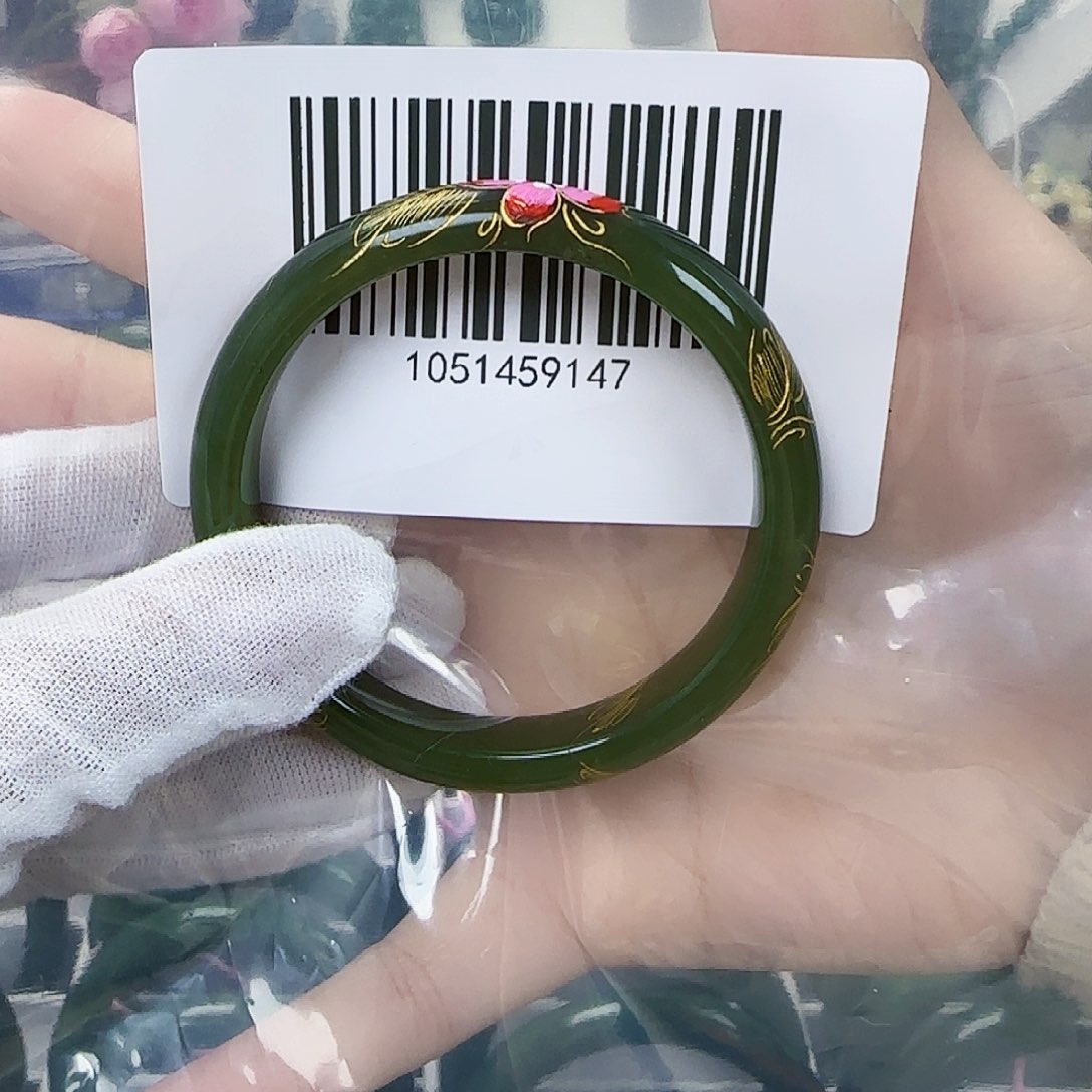 和田玉手镯未镶嵌54