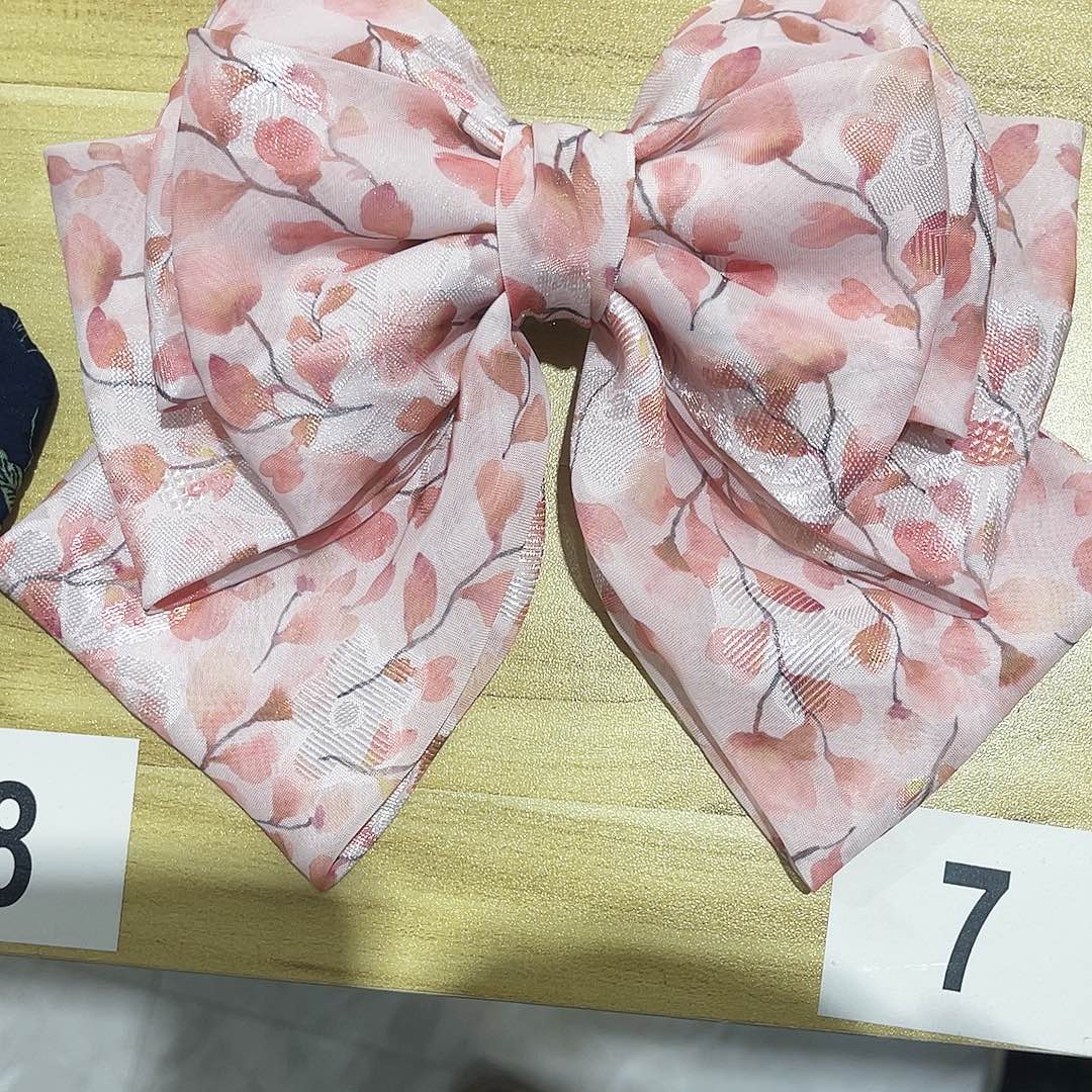 皮质铁合金蝴蝶结发夹