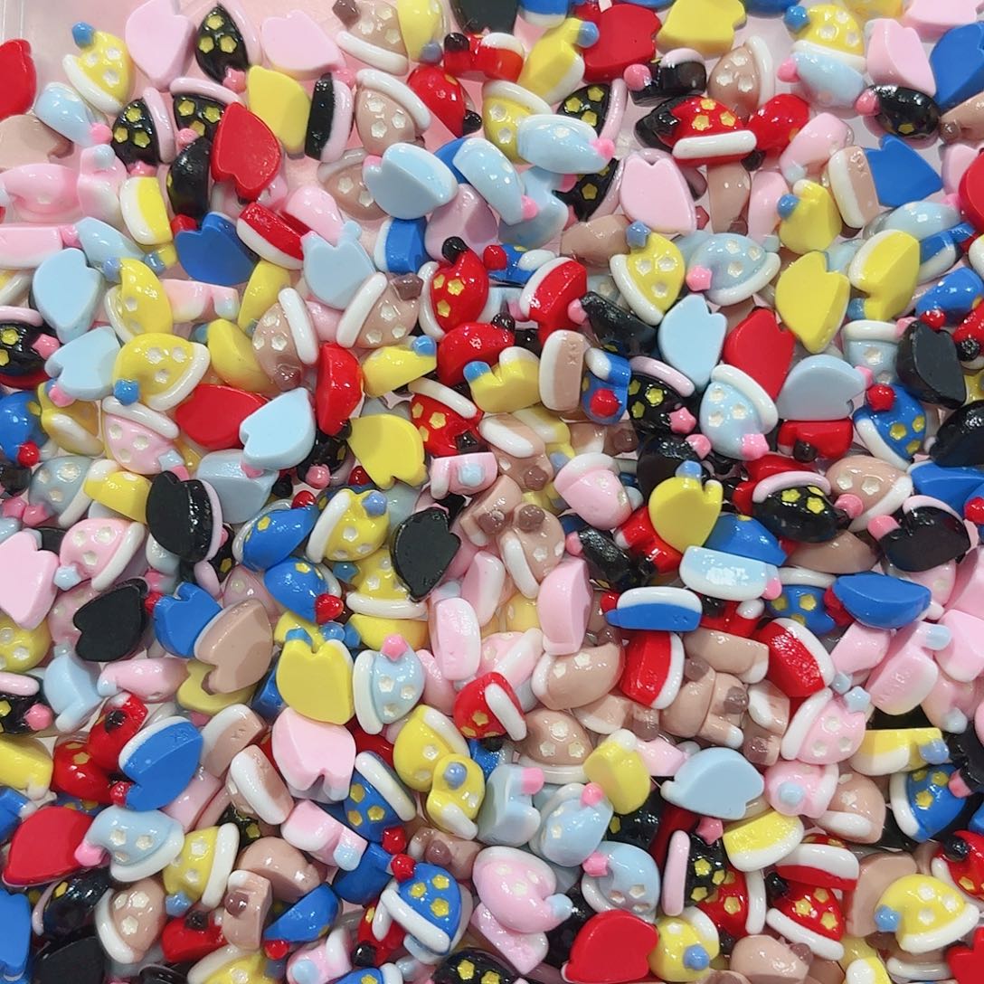 树脂想念金粉超迷你圣诞帽100个